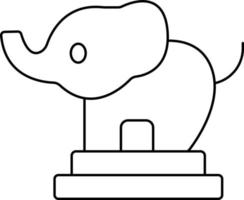 Circus Elephant Icon Style vector