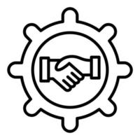 Customer Relationship Management Icon Style vector