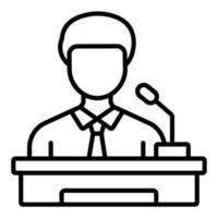 Assistant Minority Leader Icon Style vector