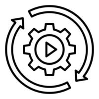 Autonomous Manufacturing Icon Style vector