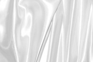 White cloth background abstract with soft waves. photo