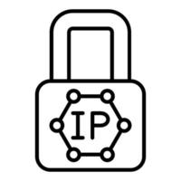 Ip Blocking Icon Style vector