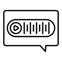 Voice Message Icon Style vector