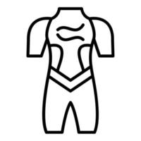 traje de neopreno icono estilo vector