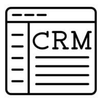 Crm Icon Style vector