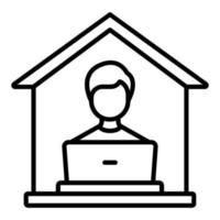 Home Office Icon Style vector