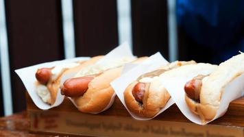 Delicious hot dogs ready to eat. Reykjavik photo