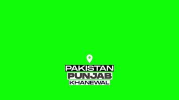 pin tracker van Pakistan, Punjab stad khanewal. video