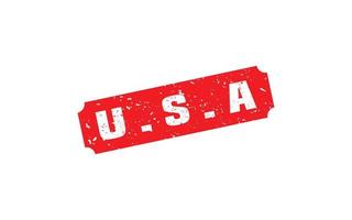 American USA stamp rubber with grunge style on white background vector