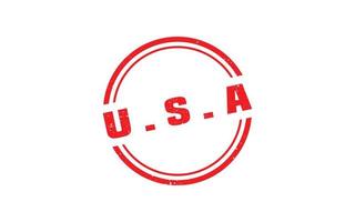 American USA stamp rubber with grunge style on white background vector