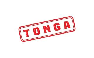 Tonga stamp rubber with grunge style on white background vector