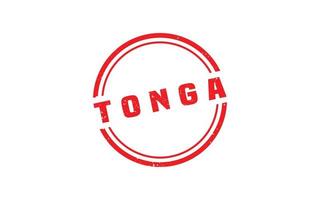 tonga sello caucho con grunge estilo en blanco antecedentes vector