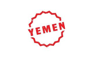 Yemen sello caucho con grunge estilo en blanco antecedentes vector