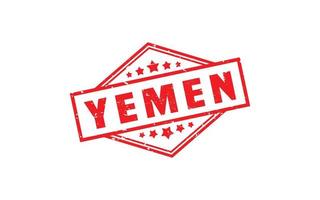 Yemen sello caucho con grunge estilo en blanco antecedentes vector