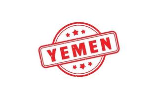 Yemen sello caucho con grunge estilo en blanco antecedentes vector