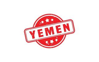 YEMEN stamp rubber with grunge style on white background vector