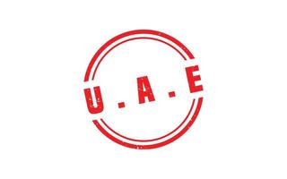 UAE stamp rubber with grunge style on white background vector