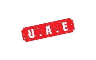 UAE stamp rubber with grunge style on white background vector