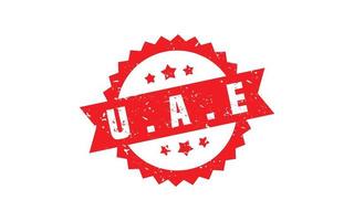 UAE stamp rubber with grunge style on white background vector