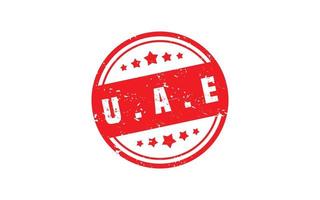 UAE stamp rubber with grunge style on white background vector