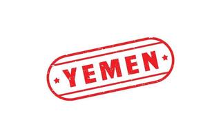 YEMEN stamp rubber with grunge style on white background vector