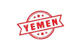 YEMEN stamp rubber with grunge style on white background vector