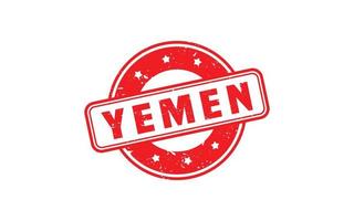 Yemen sello caucho con grunge estilo en blanco antecedentes vector