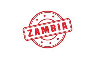 ZAMBIA stamp rubber with grunge style on white background vector