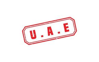 UAE stamp rubber with grunge style on white background vector