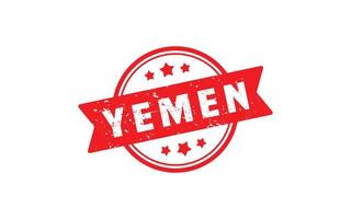 YEMEN stamp rubber with grunge style on white background vector