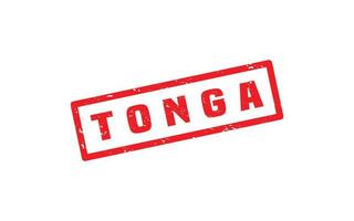 Tonga stamp rubber with grunge style on white background vector