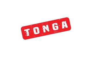 Tonga stamp rubber with grunge style on white background vector