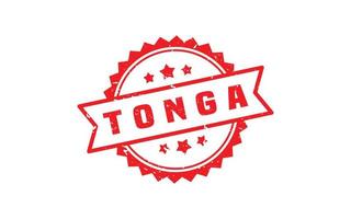 tonga sello caucho con grunge estilo en blanco antecedentes vector