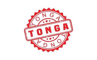 Tonga stamp rubber with grunge style on white background vector