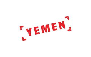 YEMEN stamp rubber with grunge style on white background vector