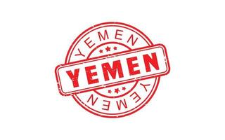 YEMEN stamp rubber with grunge style on white background vector