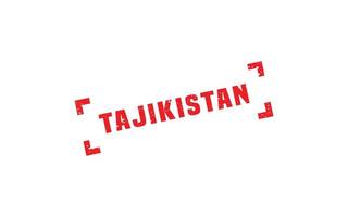 Tayikistán sello caucho con grunge estilo en blanco antecedentes vector