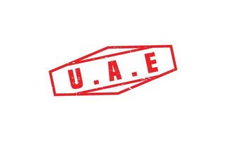 UAE stamp rubber with grunge style on white background vector