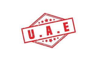 UAE stamp rubber with grunge style on white background vector