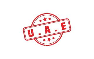 UAE stamp rubber with grunge style on white background vector