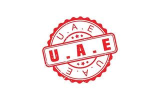 UAE stamp rubber with grunge style on white background vector