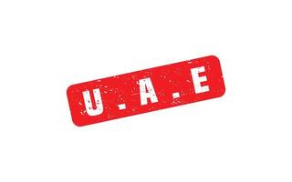 UAE stamp rubber with grunge style on white background vector