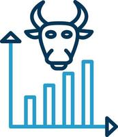 Bull Market Vector Icon Design