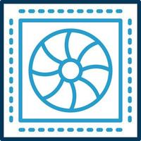 Francis Turbine Vector Icon Design