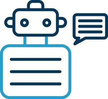 Robot Advisor Vector Icon Design