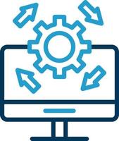 Upgrade Desktop Vector Icon Design