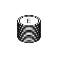 Eswatini Currency Symbol, Swazi Lilangeni Icon, SZL Sign. Vector Illustration