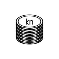 Croatia Currency Symbol, Croatian Kuna Icon, HRK Sign. Vector Illustration