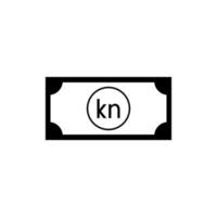 Croatia Currency Symbol, Croatian Kuna Icon, HRK Sign. Vector Illustration