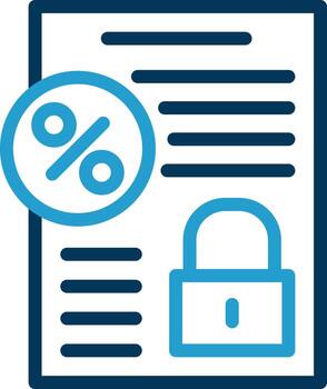 Fixed Interest Vector Icon Design